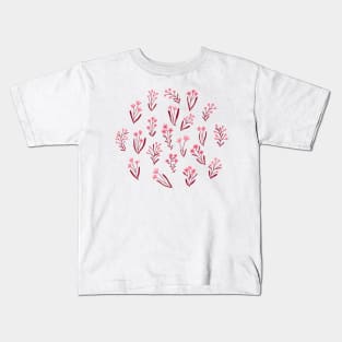 Tiny flowers - Vibrant pink Kids T-Shirt